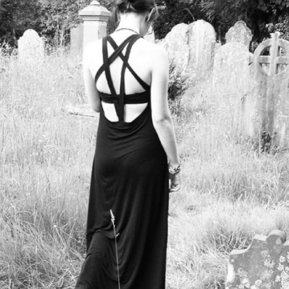 KillStar Maxi Pentagram Back Dress XL